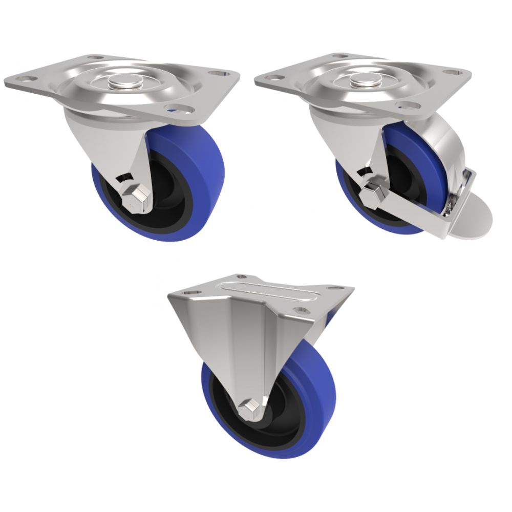 100mm Blue Rubber