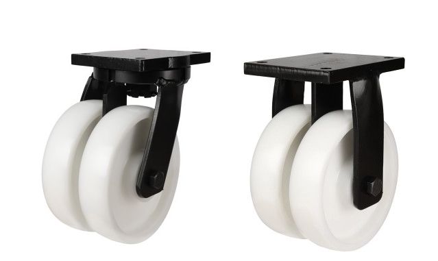 200mm Twin Wheel Nylon (2000Kg)
