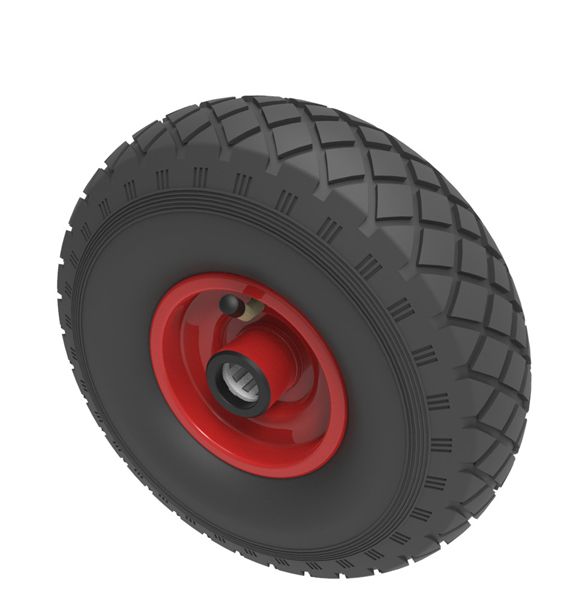 260mm Pneumatic Wheel Steel Centre (3.00-4 Tyre 4 Ply - 20mm, 25mm & 1" BORE CHOICE - 66mm Hub)