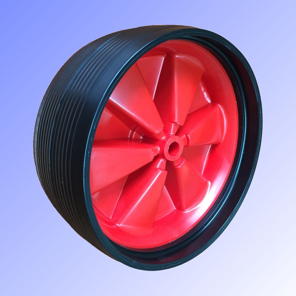 203mm PVC Tyred Wheel 1/2" (12.7mm BORE) - 75kg