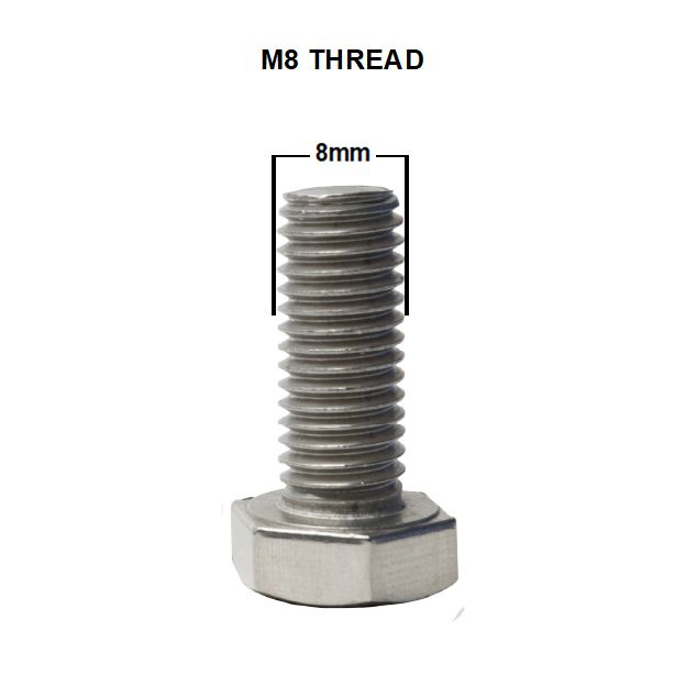 Kenrick 50mm M8 Threaded Stem Fitting (BEIGE)
