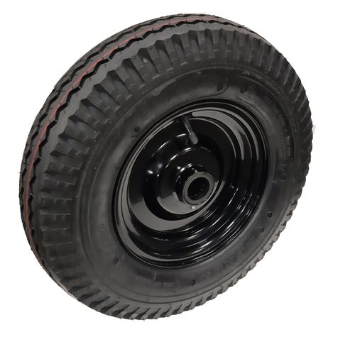 400mm (PREMIUM) Heavy Duty 335kg Pneumatic Wheel Steel Centre (4.80/4.00-8 6 Ply - 1 1/4" (32mm) BORE)