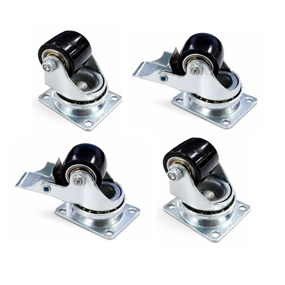 35mm Black Polyurethane Plate Fit (LOW LEVEL) SET OF 4 - 300kg per Set of 4