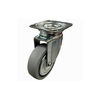 80mm Synthetic Non-Marking Rubber Swivel & Swivel/Brake Castors (Special Offer) 100Kg