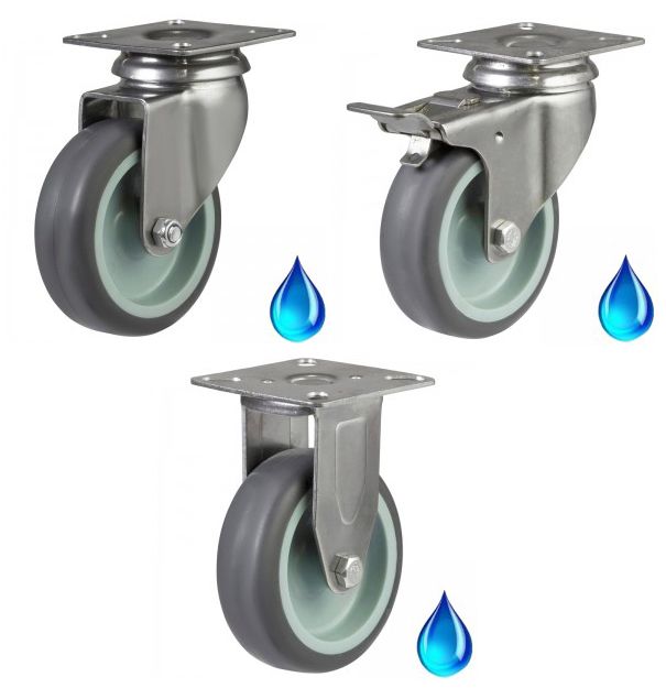 50mm Grey Thermoplastic Stainless Steel