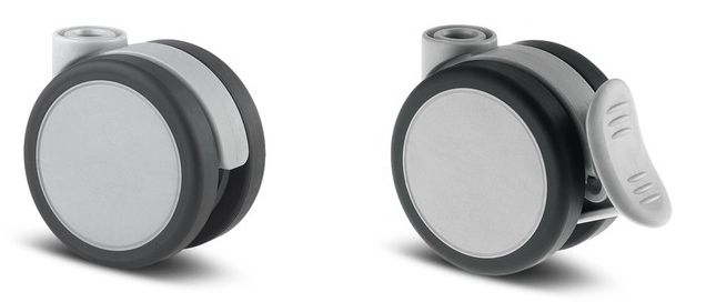 65mm Twin Wheel Floor Kind Castors