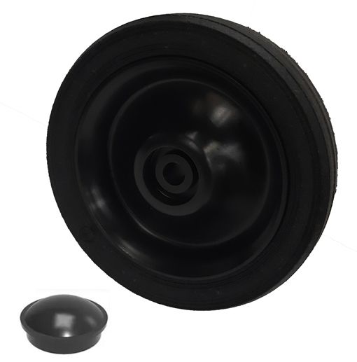 PD180mm Black Centre Wheel (1/2" (12.7mm) BORE)