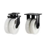 200mm Twin Wheel Nylon (1500Kg)