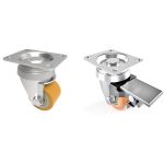 Heavy Duty Swivel & Swivel/Brake 35mm Polyurethane Plate Fit (LOW LEVEL)