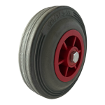 Special Offer - 125mm Grey Rubber Wheel (12mm Bore) - 100Kg