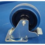 Special Offer - 125mm Heavy Duty Swivel/Brake Castor with Blue Elastic Rubber Wheel (250KG) Normal Price £16.95 + Vat.
