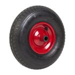 400mm Pneumatic Wheel Steel Centre BLOCK TREAD (4.80/4.00-8 Tyre 4 Ply - 20mm, 25mm & 1" BORE CHOICE)