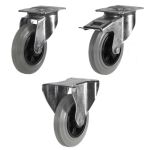 80mm Grey Non-Marking Rubber