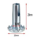 Kenrick 50mm Wood Stem & Gripneck Socket Fitting (BEIGE)