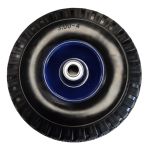260mm Steel Centre Wheel With Micro Cellular Puncture Proof Tyre - 20mm Ball Bearing Bore (3.00-4 Tyre - 20mm BORE)