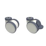 DESIGN 75mm TWIN WHEEL BOLT HOLE CASTOR