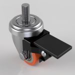Swivel 35mm Polyurethane M10 Bolt Hole (LOW LEVEL)
