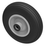 200mm Steel Centre Wheel With Micro Cellular Puncture Proof Ribbed Tread (200x50 Tyre - 20mm BORE)