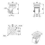 35mm Black Polyurethane Plate Fit (LOW LEVEL) SET OF 4 - 300kg per Set of 4