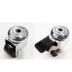 Swivel & Brake 35mm Grey Polyurethane M10 Bolt Hole (LOW LEVEL)