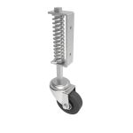 HEAVY DUTY SPRUNG GATE CASTOR - SWIVEL