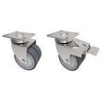 75mm Grey Twin Rubber