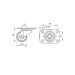 25mm Plastic Swivel (SET OF 4)