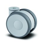 75mm Twin Wheel Floor Kind Tread Castor M8 Single Bolt Hole Castor (Special Offer)