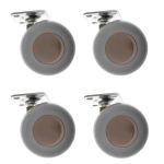 Kenrick 50mm Square Plate SOFT TREAD - Set of 4 (BEIGE)