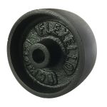 75mm Cast Iron 12mm Plain Bore Wheel (170Kg)