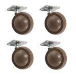 Kenrick 50mm Square Plate Fitting - Set of 4 (BEIGE)