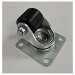 Extra Heavy Duty 25mm Low Level Nylon Roller Bearing Swivel & Fixed Castors - 80Kg