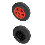 250mm Plastic Centered Industrial Trolley Wheel (1" BORE)