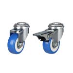 50mm Blue Elastic Polyurethane Single Bolt Hole Fitting