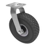 Pneumatic Castor 260mm Swivel Steel Centred