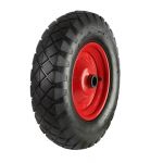 400mm Pneumatic Wheel Steel Centre DIAMOND TREAD (4.80/4.00-8 Tyre 4 Ply - 20mm, 25mm or 1" Bore)
