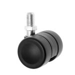 35mm Twin Wheel Furniture Castors