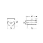 30mm Black Plastic Wheel Fixed Castor (SET OF 4)