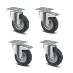 200mm Wheel Diameter (Puncture Proof/Steel) SET OF 4