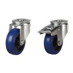 100mm Blue Rubber Heavy Duty Single Bolt Fitting (180kg)