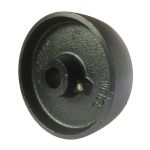 150mm Extra Heavy Duty Cast Iron Wheel 1" (25.4mm) Plain Bore - 1180kg