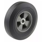 250mm Diameter Cushioned Rubber Wheel (20mm Ball Bearing) 300kg