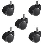 50mm Soft Non-Marking Tread Office Chair Castor (Set of 5)
