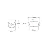 28mm Plastic Fixed Wheel (SET OF 4)
