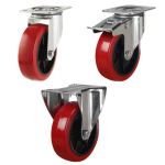 125mm Polyurethane/Nylon (Large Plate 135x110) 260kg