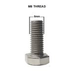 Kenrick 50mm M8 Threaded Stem Fitting (BEIGE)