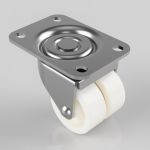 50mm Heavy Duty Twin Wheel Castor