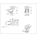 35mm Black Polyurethane Plate Fit (LOW LEVEL) SET OF 4 - 300kg per Set of 4