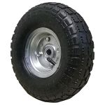 260mm Standard Pneumatic Sack Truck Wheel With Offset Hub (4.10/3.50-4 Tyre 2 Ply - 16mm BORE)