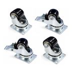 35mm Black Polyurethane Plate Fit (LOW LEVEL) SET OF 4 - 300kg per Set of 4